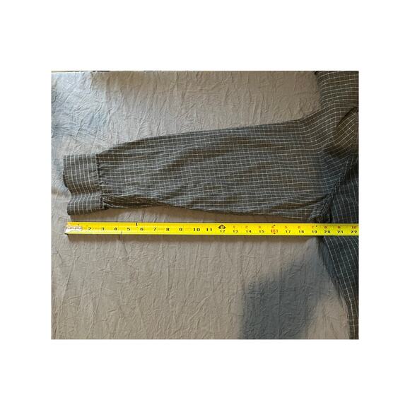 Michael Kors Men’s Gray Flannel Button Down Shirt Long Sleeve Size Large - Picture 7 of 7
